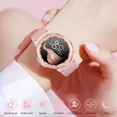 MELANDA-Sport Smart Watch para Mulheres, Chamada Bluetooth, IP68 Impermeável, Rastreador De Fitness, Monitoramento De Saúde, IOS, Android, MK60 - Wolf Magazine