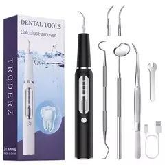 Dispositivo de cálculo de dente de cachorro, escova de dentes ultrassônica elétrica, raspador de dente de animal de estimação, ferramenta de limpeza de placa, kit de cuidados dentários para cães e gatos - loja online