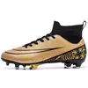 Sapatos de futebol masculinos macios tf/fg botas de futebol respirável antiderrapante tênis de treinamento de grama chuteiras ao ar livre calçados esportivos de alta qualidade