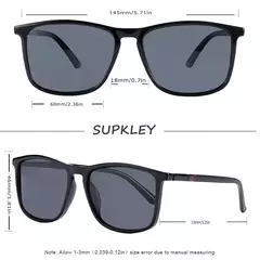 Imagem do SUPKLEY Óculos De Sol Esportivos para Homens Polarizados Confortável Desgaste Quadrado Óculos de Sol Masculino Light Weight Eyewear Acessório com Origina