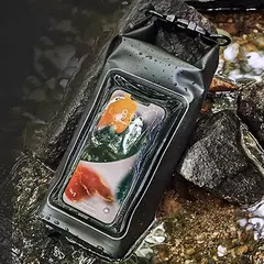 Imagem do Saco seco impermeável para trekking, deriva, rafting, surf, caiaque, sacos de esportes ao ar livre, equipamento de acampamento, tela sensível ao toque, XA394Q, 2L