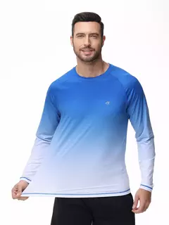 Camiseta de praia de manga comprida masculina, T-shirt Rash Guard, secagem rápida, desportiva, pesca, caminhadas, verão, UPF 50 Plus - comprar online