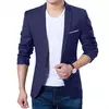 Casaco de terno formal masculino, um botão, preto, azul, vermelho, slim fit, blazer de moda, jaqueta casual, roupas masculinas