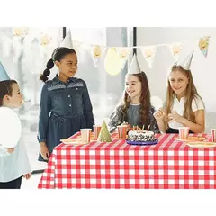 Imagem do Toalhas Xadrez para Piquenique ao Ar Livre, Festa de Aniversário, Decoração do Quarto, Vermelho e Branco, Preto e Branco, 2 unid, 4 unid