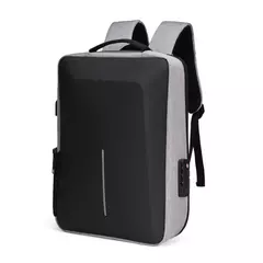 Imagem do Mochila com carapaça dura casual masculina, anti-roubo, alta capacidade, viagem, carregamento USB, negócio, bolsa para computador masculino, moda