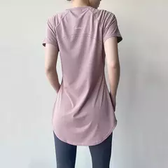 T-shirt de manga curta para mulher, secagem rápida, respirável, esbelta, fitness, ginásio, running, yoga, top com cobertura de topo, 2024