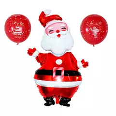 Grande balão de alumínio do Papai Noel para a festa de Natal, suprimentos decorativos, 119cm, 1pc - Wolf Magazine