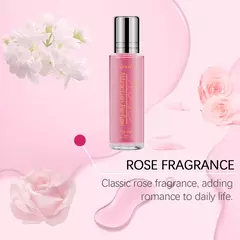 Spray de perfume rosa portátil para mulheres, duradouro, glamour, fresco, fragrância leve, feromona não-nicotina, presente, charme - loja online