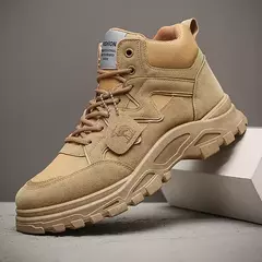 Bota de tornozelo de motocicleta masculina, Botas de cowboy de alta conforto, Botas curtas resistentes ao desgaste, Moda, Inverno na internet