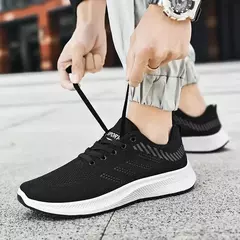 Sapatos para homens casuais deslizamento na moda tênis respirável tênis de corrida ao ar livre treinamento tênis - comprar online