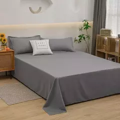 Conjunto de lençol único para dormitório, boa cor, algodão lavado, estudante simples, 3 conjuntos - comprar online
