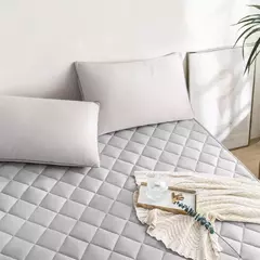 Tampa ultrassônica do protetor do colchão, almofada lavável da cama com faixa elástica - Wolf Magazine