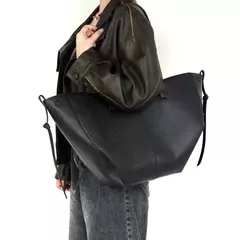 Bolsa de ombro elegante de grande capacidade para mulheres, Bolsa de lazer de couro PU