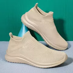Sapatilhas leves casuais masculinas, meias confortáveis, sapatos de caminhada, novo, primavera, 2022