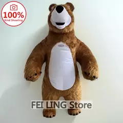 Gigante de pelúcia marta urso inflável mascote traje cos rpg halloween diversão festa urso branco traje 300cm - Wolf Magazine