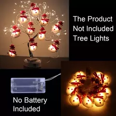 Snowman LED Garland String Light, Feliz Natal Decorações para Casa, Xmas Tree Ornament, Presentes de Ano Novo, 2024 - comprar online