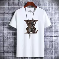 Imagem do Camiseta retrô casual masculina, manga curta, algodão vintage, tops respiráveis na moda, designer de luxo, alta qualidade, verão, Y2K