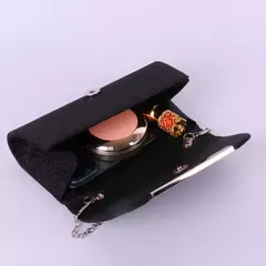 Imagem do Clássico Embreagem Plissada Com Borda De Metal Dourado, Nova Jóias De Moda, Saco De Jantar Especial Do Partido