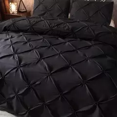 Grey Queen Bed Comforter Set, Capa de edredão e fronhas, Cama em um saco para quarto, conjuntos de cama, 3 pcs