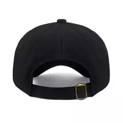 Boné bordado de algodão macio, letra inicial A-Z Snapback Caps para homens e mulheres, elegante equipe esporte viseiras, preto, alta qualidade - loja online
