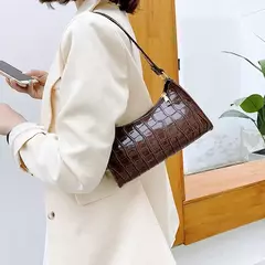 Retro Jacaré Padrão Bolsas De Couro PU para Senhoras, Bolsa Pequena Feminina, - comprar online