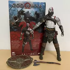 Figura de ação NECA God of War, Fantasma de Sparta Kratos em Ares Armadura com Lâminas, Boneca Articular Móvel, Modelo de Brinquedos, Presente