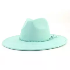 Chapéu Fedora de camurça para homens e mulheres, chapéu de feltro, Fedora clássico, chapéu de igreja, jazz, outono, inverno, 9,5 cm - comprar online