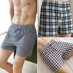 Cuecas masculinas de algodão de cintura alta, calças allo de cintura alta com pijama em casa, cuecas boxer plus size - comprar online