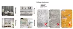 Imagem do Papel de parede autoadesivo de mármore, Oil Proof, Adesivos em rolos para cozinha, Impermeável, Papel de contato para parede do banheiro