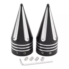 Tampa da porca do eixo dianteiro da motocicleta cnc alumínio preto para harley sportster xl xg touring flht flhr fltrx dyna vrsc softail - Wolf Magazine