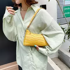 Retro Jacaré Padrão Bolsas De Couro PU para Senhoras, Bolsa Pequena Feminina, - Wolf Magazine
