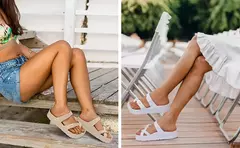 Pallene-Sandálias femininas de plataforma tamancos, chinelos de sola grossa, sandálias femininas de praia ao ar livre com suporte de arco, sapatos macios de EVA - comprar online