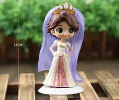 Disney q posket jasmim princesa branca de neve belle ariel cinderela anna elsa mulan tinkerbell bolo topper presente das crianças - Wolf Magazine