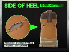 Botas de segurança impermeáveis para homens, Botas de trabalho em aço indestrutível, Anti-Smash, Resistente a facadas, Sapatos de motociclista - loja online