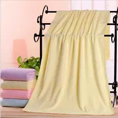 Toalha gravada do banho do urso de Microfiber, absorvente engrossado, macio, fontes do agregado familiar, 70*140
