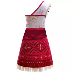 2025 menina moana vaiana traje crianças vestido de princesa verão praia conjunto cosplay roupas natal carnaval roupas de halloween