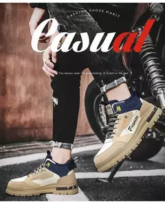 Tênis casual vulcanizado masculino, sola macia, tênis esportivo para caminhada, ao ar livre, masculino, outono - comprar online