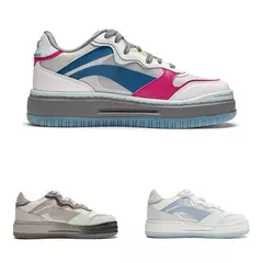 Li-ning-FUTURE C1 Classic Lifestyle Shoes para mulheres, confortável, DUAL CUSHION, retro, lazer, esporte, macio, grosso, AGCU032 - loja online