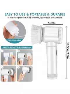 Xiaomi power purificador 5 cabeça de escova substituível elétrica rotação purificador escova limpeza do banheiro power purificador escova elétrica casa na internet