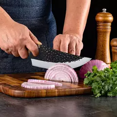 Handmade Forjado Viking Chef Faca com Tampa, Carne Cutelo, Faca De Pesca, Aço Inoxidável, Cozinha Butcher Desossa Faca, 5.5";;VERDADEIRO;;"brown black - comprar online
