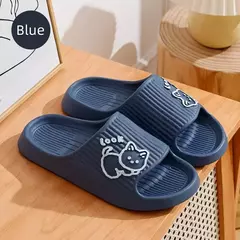 Flip-flops para mulheres, sandálias de praia, chinelos de banho, plataforma grossa, slides para senhoras, interior, exterior, verão, 2022 - comprar online
