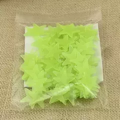 100Pcs Luminous 3D Estrelas Glow In The Dark Adesivos de parede para crianças Quartos de bebê Quarto Teto Home Decor Fluorescente Star Adesivos na internet