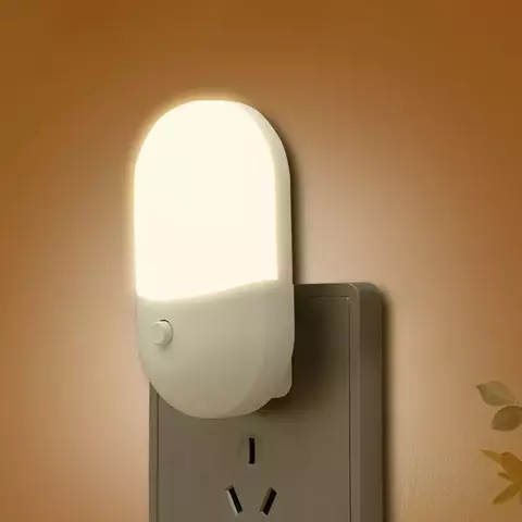 Lâmpada de cabeceira LED Mini Night Light, EU, EUA Plug, Proteção para os olhos, Uso para Quarto, Sala de estar, Alimentação do bebê