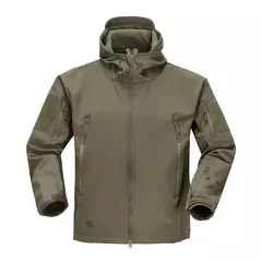 Imagem do Jaquetas de caminhada de lã camuflada para homens, blusão masculino, roupas táticas, outono, 2024