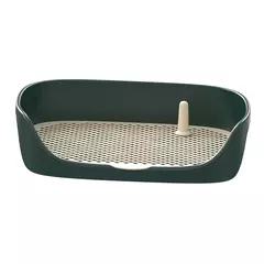 Cão de estimação toalete portátil cão potty pan trainer caixa de areia anti-respingo animais de estimação wc filhote de cachorro gatinho ferramenta de limpeza - comprar online