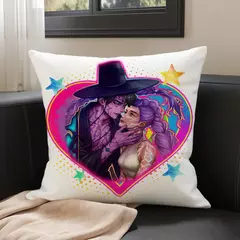 KPop Demon Hunters Led pelo gato azul, Zoey é brincalhão: padrões de anime coloridos na fronha, decoração elegante para casa - comprar online