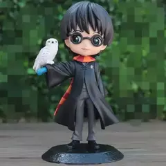 Imagem do 11 estilos HARRY POTTER Q Posket Hermione com varinha mágica Snape Malfoy Ron Newt Quidditch Harry George Fred Figuras de brinquedo Boneca