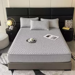 Esteira refrigerando natural do látex para a cama, sentimento fresco macio, folha cabida e fronha, tampa do colchão, esteiras do verão da categoria A - Wolf Magazine