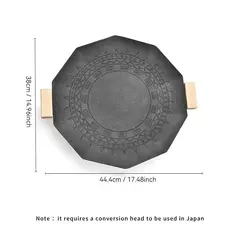 Casa churrasqueira grill pan adequado para uso doméstico ao ar livre piquenique churrasco estilo coreano cassete fogão assadeira em pedra de trigo - Wolf Magazine