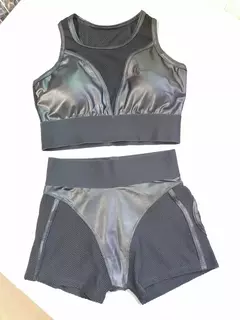 Sportswear Malha Transparente para Mulheres, Shorts Sexy Booty, Roupas de Yoga, Sutiã Esportivo, Shorts de Ciclismo, Terno de Fitness, Preto, Atacado, 2024 - Wolf Magazine